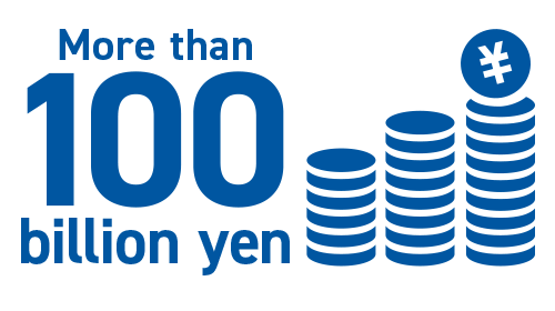 More than 100 billion yen