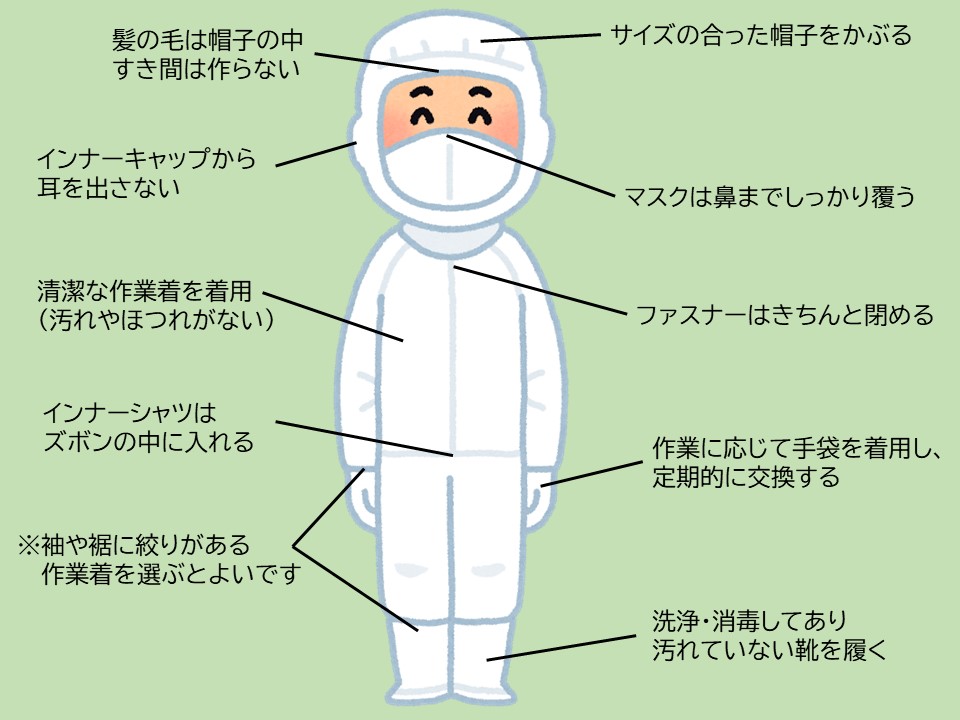 食品工場の作業従事者の正しい身だしなみのポイントとhaccpの解説 折兼ラボ 株式会社折兼