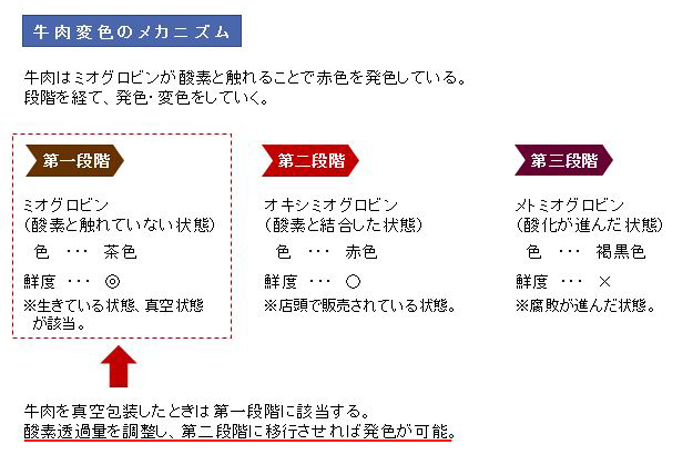 牛肉が真空パックでも変色する原因と対処法について解説 折兼ラボ 株式会社折兼