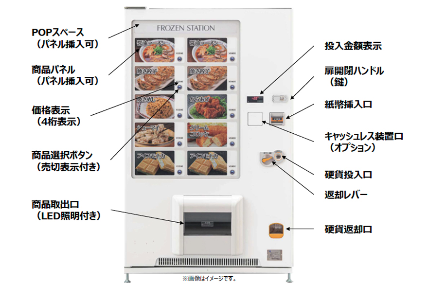 冷凍自販機「FROZEN STATION Ⅰ」 | ニュースリリース | 株式会社折兼