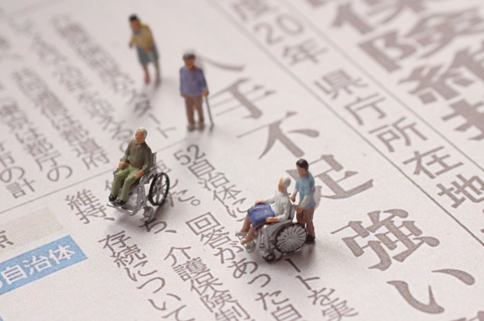 少子高齢化・人手不足のイメージ
